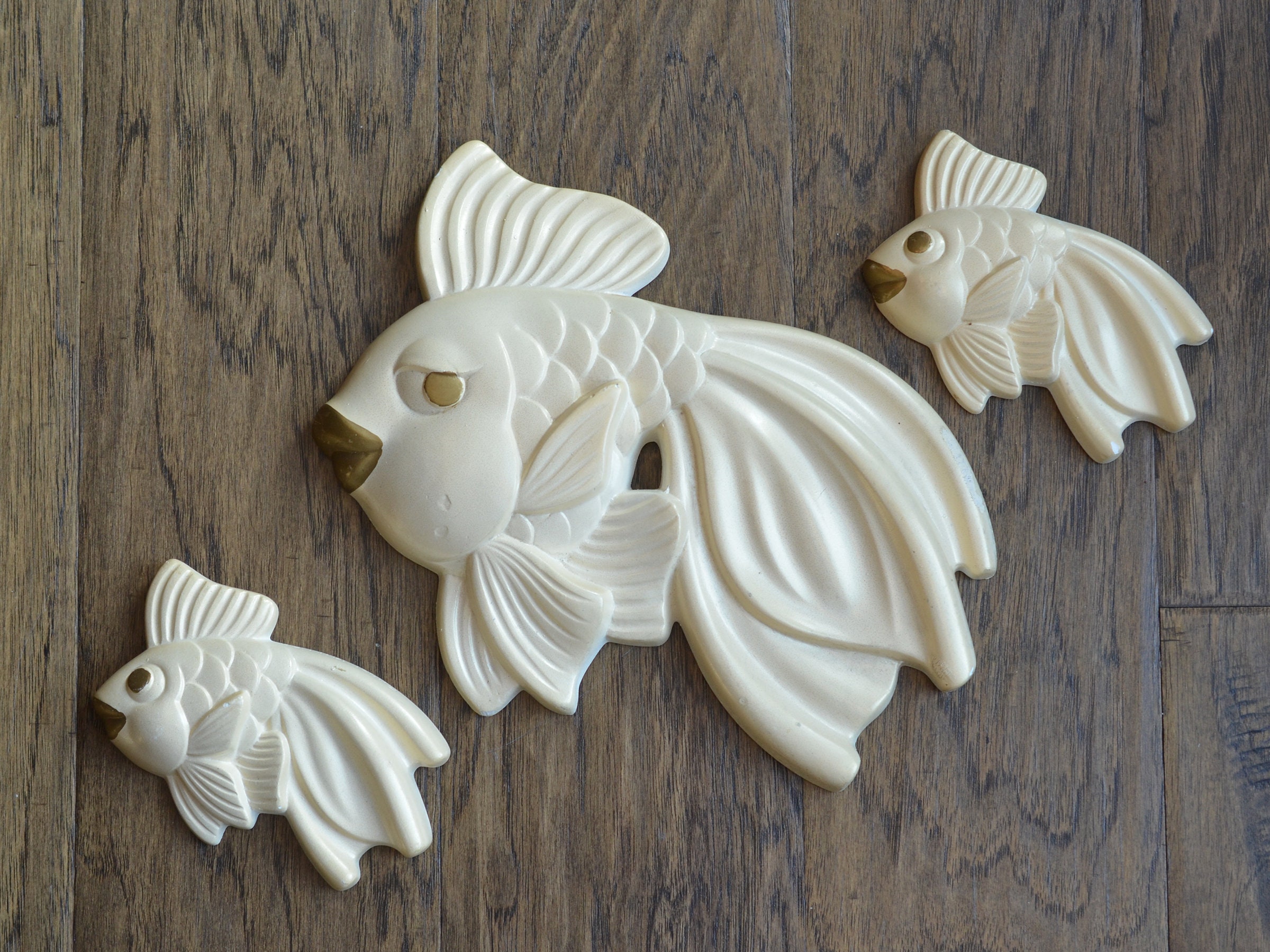 Vintage Fish Sale Mid Century 1950's Ceramic Bathroom Fish Wall Hanging