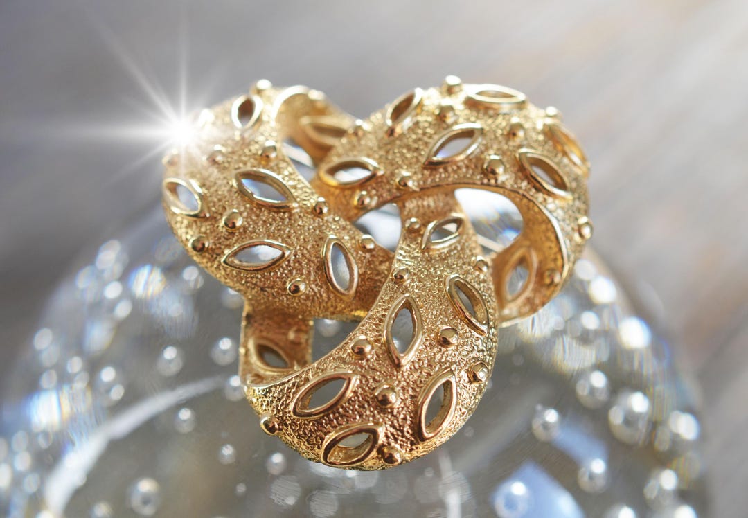 Butler Gold Diamond Rings Vintage Butler Gold Brooch, Hollywood Regency Costume Jewelry - Etsy