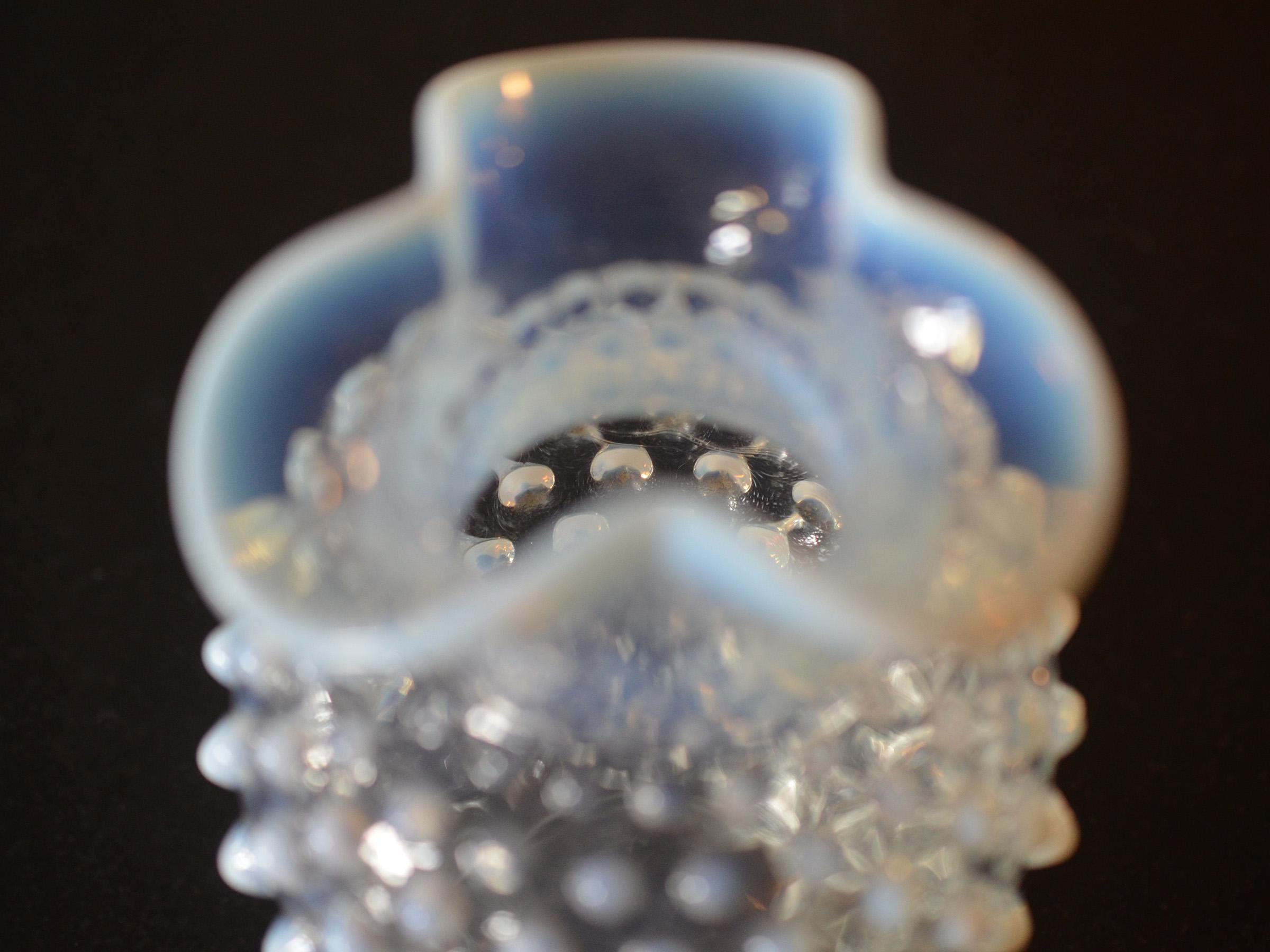 ヴィンテージ フェントン ホブネイル オパールセント花瓶