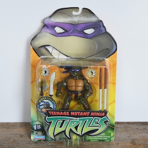 Vintage Teenage Mutant Ninja Turtles Donatello in original box circa 2002, Playmates original never opened