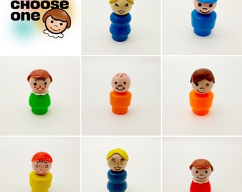 Vintage Fisher Price Little People, Retro Children's Toys, 1960-70s