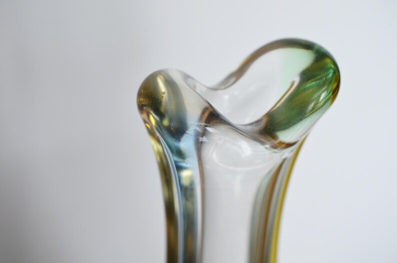 Frantisek Zemek Rhapsody Art Glass Vase, Czech Mid-Century Modern Decor image 8