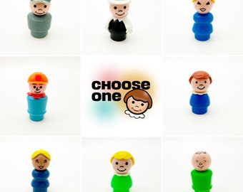 Vintage Fisher Price Little People, Retro Pretend Play Toy, 1960-70s