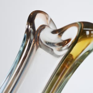 Frantisek Zemek Rhapsody Art Glass Vase, Czech Mid-Century Modern Decor image 4