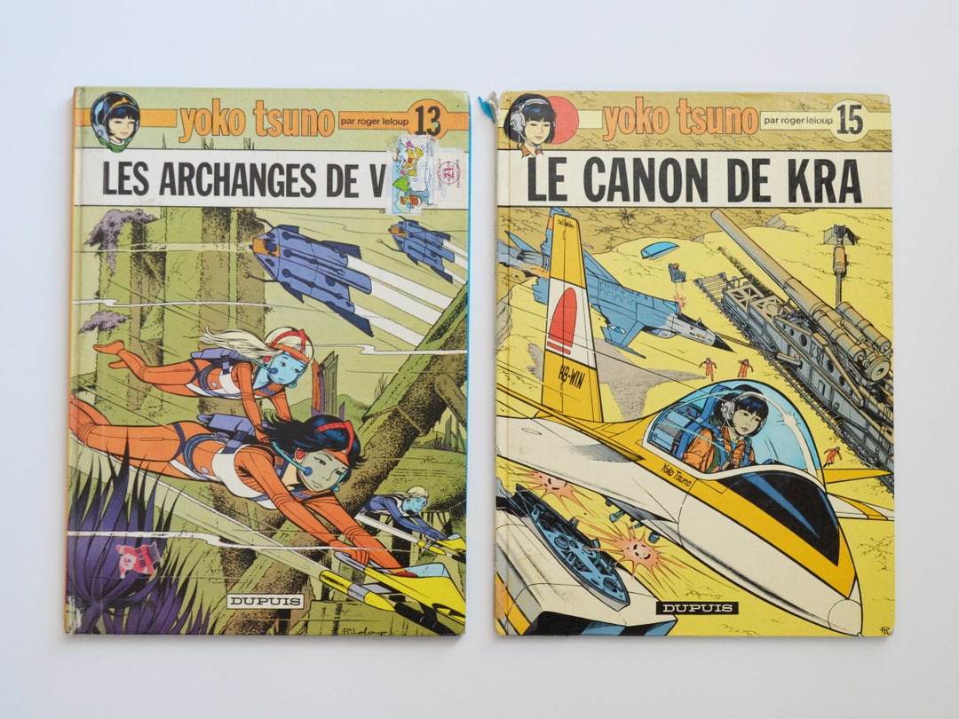 Vintage Yoko Tsuno Comic Books, 1970s French Belgian Ligne Claire ...