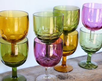 Vintage Bartlett Collins Goblet, Mid Century Kitchen Stemware, Retro Barware