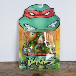 Tartarughe Ninja Teenage Mutant Vintage Raffaello nella scatola originale circa 2002, Playmates originale mai aperto