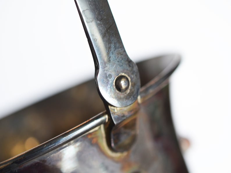 Vintage Silver Ice Bucket with inset rhinestones Bejeweled Etsy