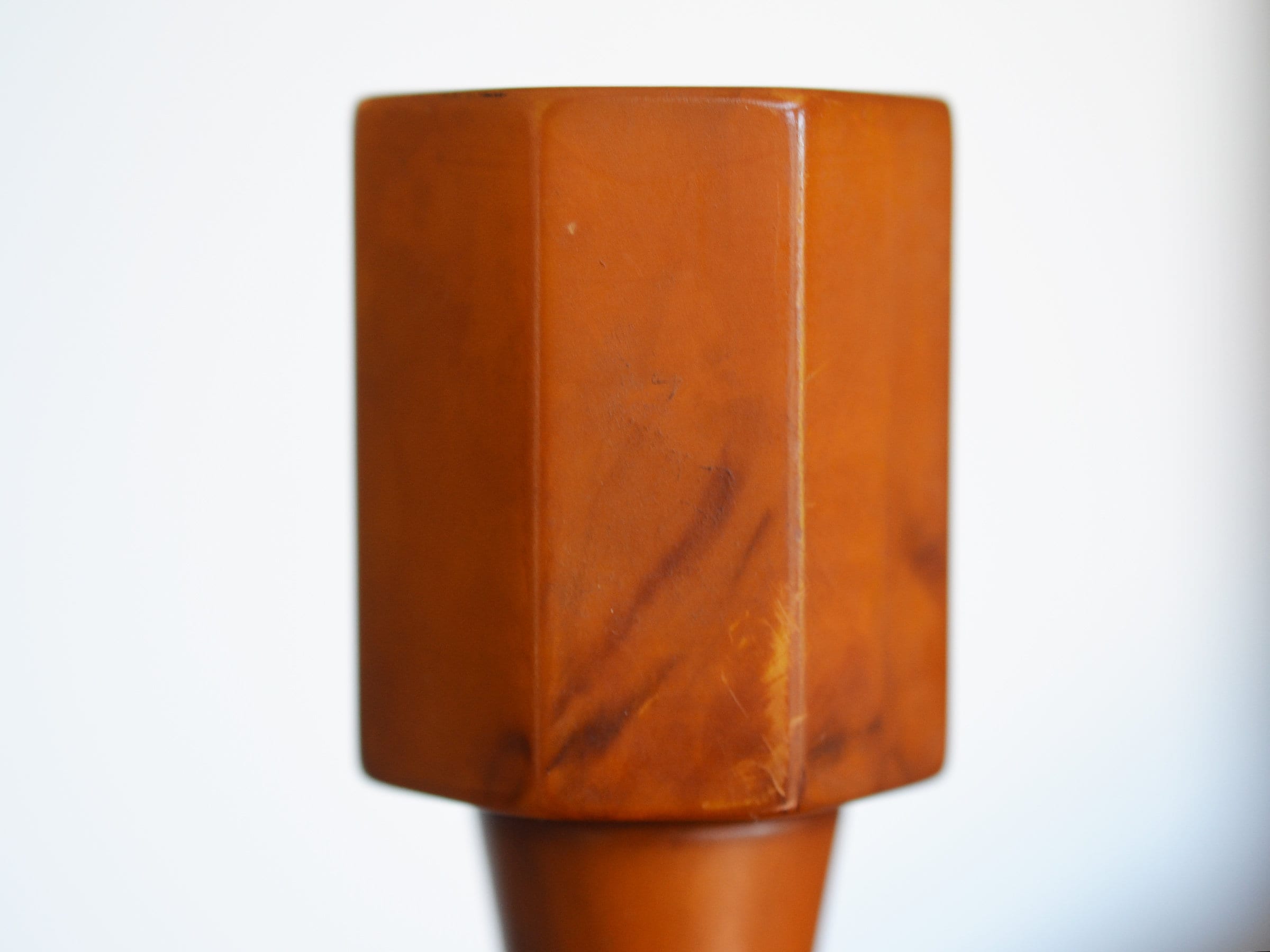 ヴィンテージ 青峰重道チーク材トレイ、クローム仕上げの皿付き