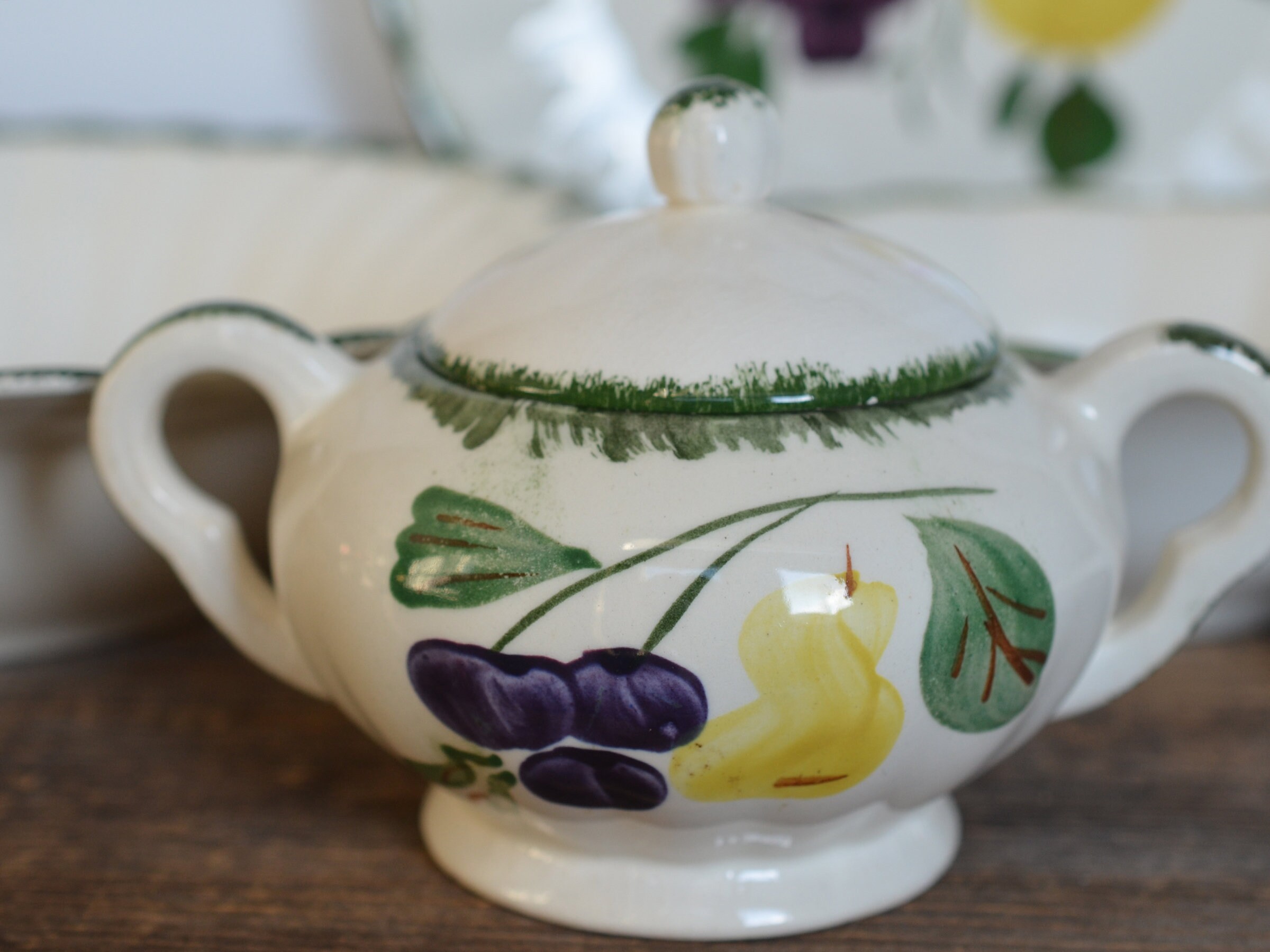 Vintage Blue Ridge Dinnerware, 'fruit Fantasy' Pattern, Hand Painted - Etsy