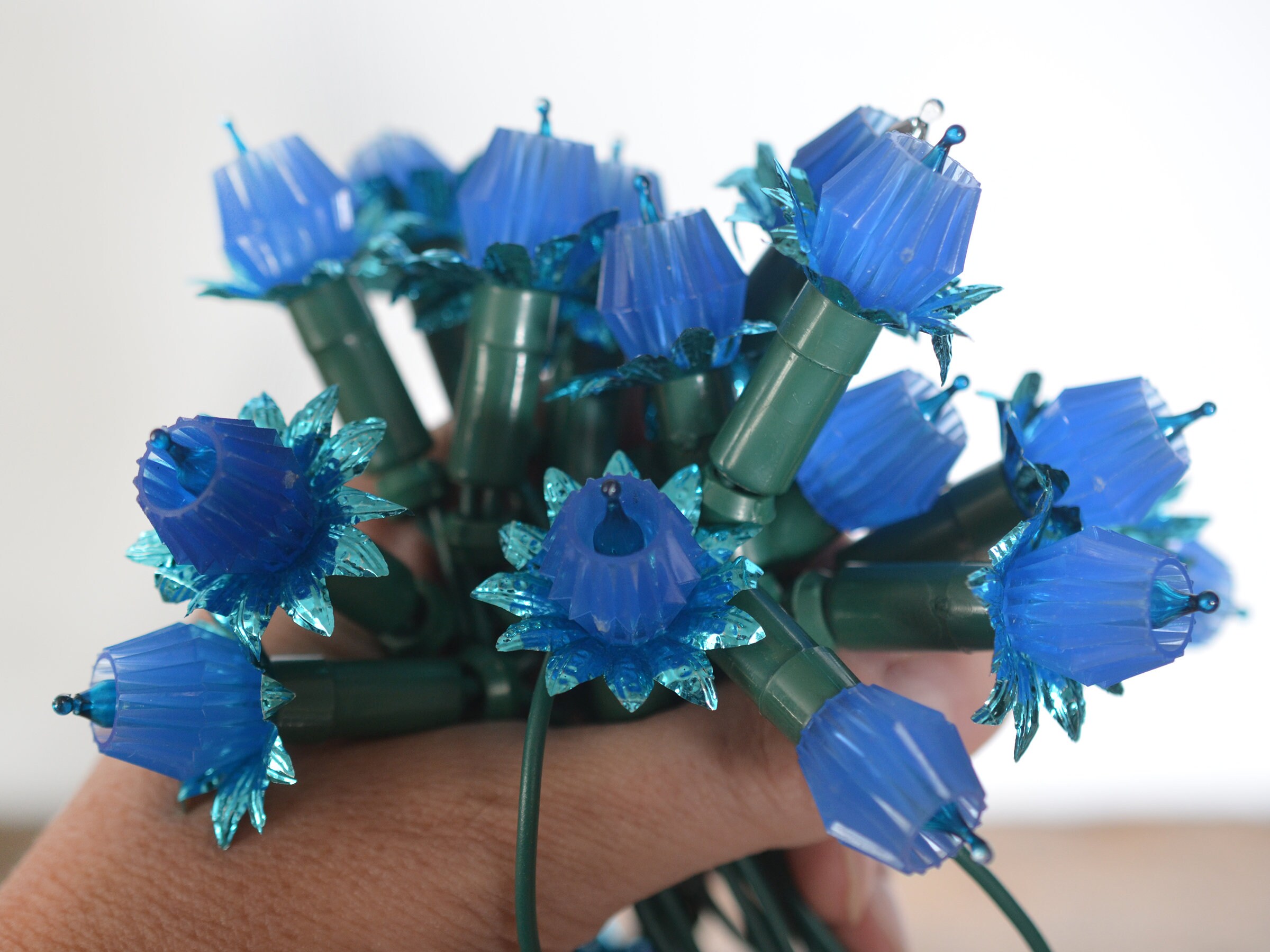 Vintage blue christmas lights Clearance