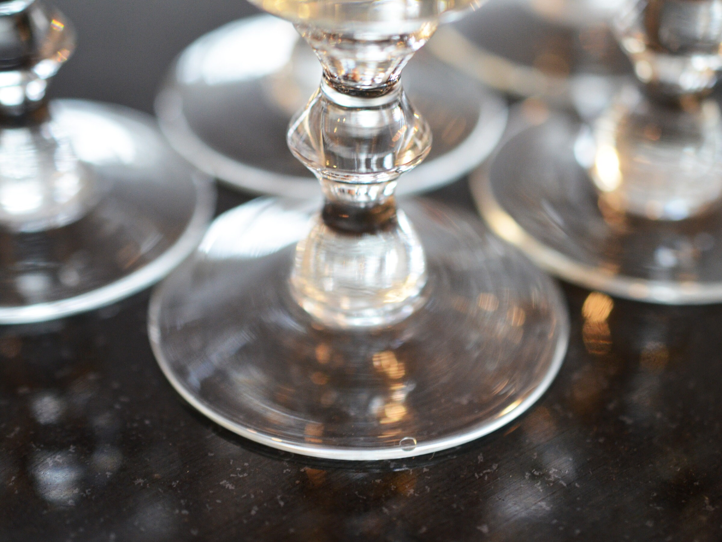 Vintage Crystal Pinwheel Champagne Glasses Set of 5 Heavy Etsy