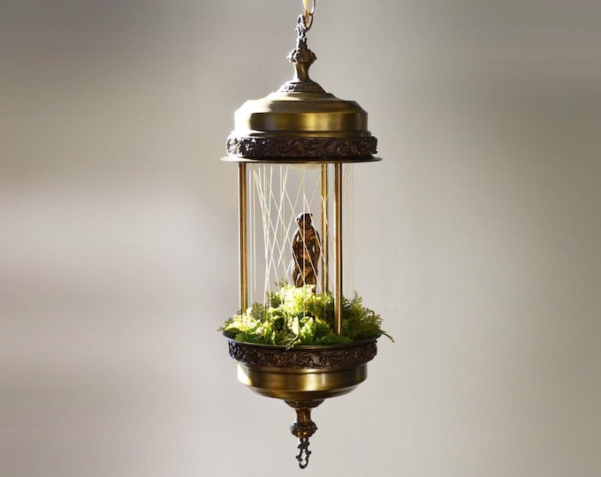 Vintage Rain Oil Lamp Hanging Pendant Massive 31 Tall Etsy