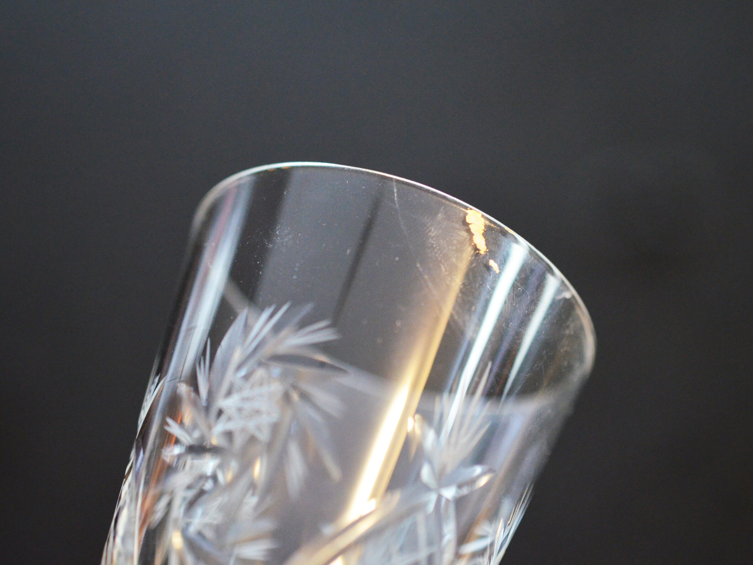 Vintage Crystal Pinwheel Champagne Glasses Set of 5 Heavy Etsy