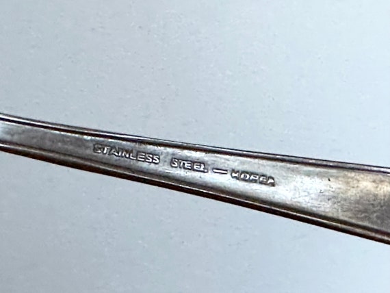 Vintage Silver Starburst Flatware, Made in Korea Circa 1950s