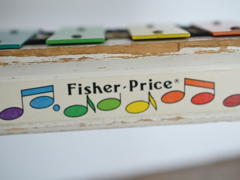 Vintage Fisher Price Xylophone 780 Circa 1978 Pullatune Etsy