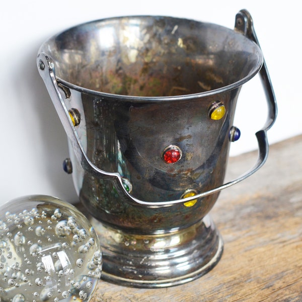 Silver Ice Bucket Etsy