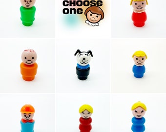 Vintage Fisher Price Little People Figure, 1960-70s Retro Toy - Choose One