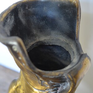 Vintage Brass Victorian Boot Hollywood Regency Decor Circa - Etsy