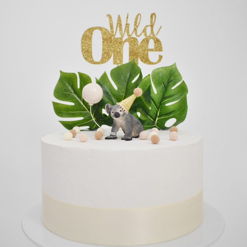 Jungle / Safari Leaves Cake Topper Add on to your Party Animal Cake Topper Bild 8
