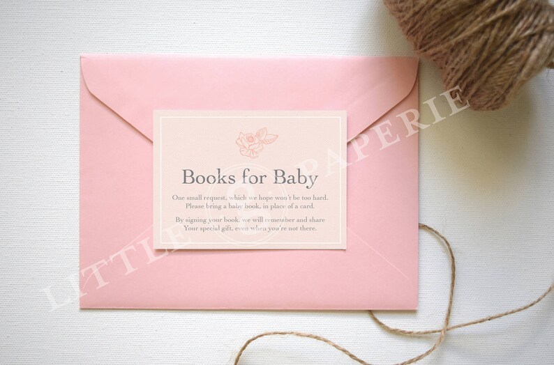 Books for Baby Request Card Printable Books for Baby Card Etsy