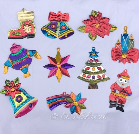 Set of 10 Popular Christmas Ornaments Handmade by Oaxacan Etsy