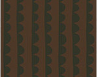 Preordine, Night Rainbow Yardage of Umber Cotton Scallop di Deborah Fisher, Windham Fabrics 54130-10-1