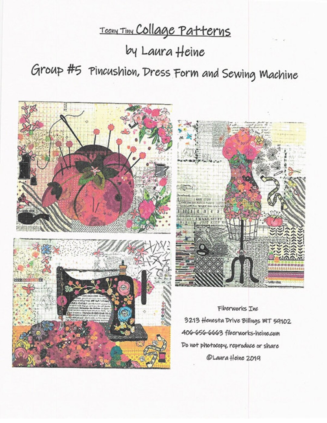 Teeny Tiny Collage Pattern Group 5 by Laura Heine - Etsy