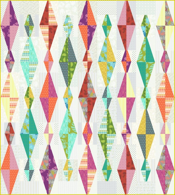 Diamond Daze Quilt Pattern by Sew Kind of Wonderful | Etsy