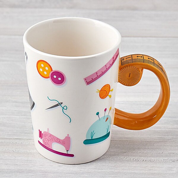 Mug à coudre à ruban à mesurer