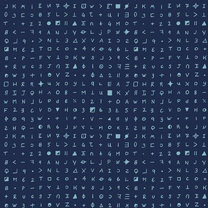 Fabric From the Basement Cryptography Blue Moon - Giucy Giuce - PER QUARTER METRE Fabric From the Basement Cryptography Blue Moon - Giucy Giuce - PER QUARTER METRE