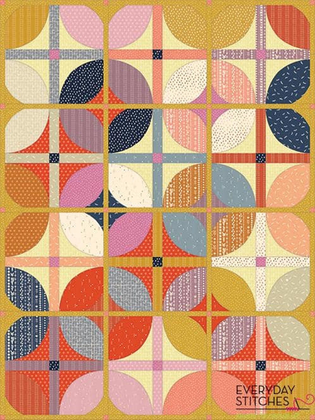 Courtyard Quilt Pattern by Everyday Stitches Etsy