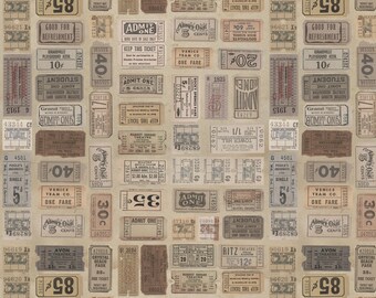 Neutrale tickets van Eclectic Elements Palette Neutral van Tim Holtz, PWTH252, Freespirit