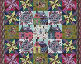 Sunday in the country Quilt pattern designed By Nathalie Lete for Anna Maria's Conservatory from Freespirit