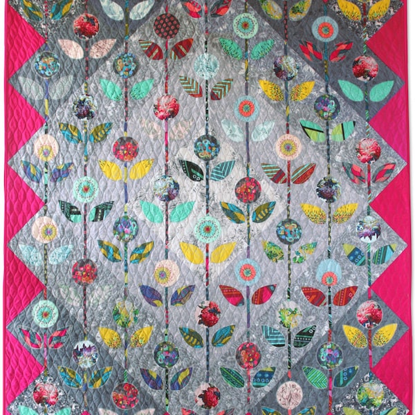 Folk Flower Quilt Pattern designed by Anna Maria Horner