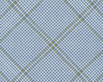 CF GRID - Tartan Single Border in Shitake by Carolyn Friedlander, Robert Kaufman