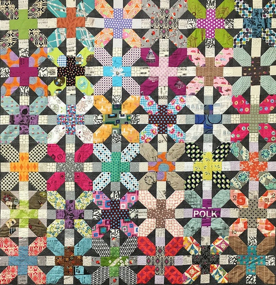 X and Plus Quilt Pattern Designed by Zen Chic - Etsy