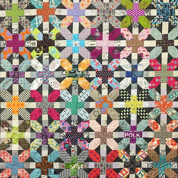 X and Plus Quilt Pattern Designed by Zen Chic