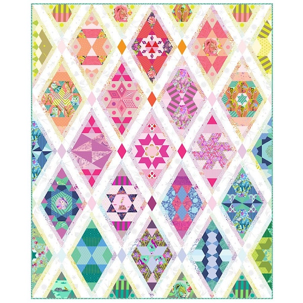 The Queen of Diamond Quilt Acryl Vorlage