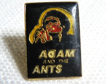 Vintage 80s Adam and the Ants Enamel Pin / Button / Badge