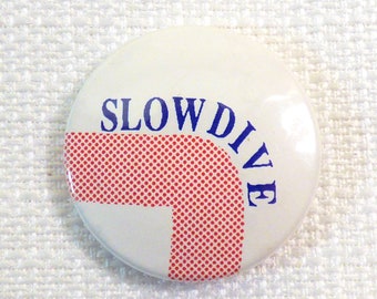 Vintage 90s - Slowdive - Shoegaze - Pin / Button / Badge