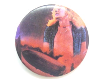 Vintage Late 70s Led Zeppelin - Robert Plant - Pin / Button / Badge