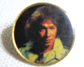 Vintage Early 1980s Alex Van Halen - Van Halen - Photo Dome Pin / Button / Badge