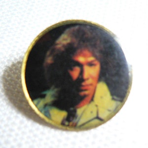 Vintage Early 1980s Alex Van Halen - Van Halen - Photo Dome Pin / Button / Badge
