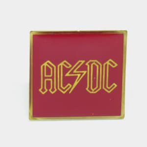 Vintage 80s AC/DC Logo Red Enamel Pin / Button / Badge - Etsy