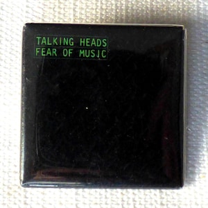 Vintage 70s - Talking Heads - Fear of Music Album (1979) - Pin / Button / Badge