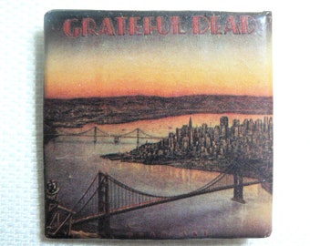 Vintage Early 80s Grateful Dead - Dead Set Album (1981) Promotional Pin / Button / Badge