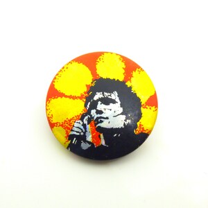 Vintage 80er Jahre Adam Ant - Adam und die Ameisen - Prisma Stil Pin / Button / Abzeichen