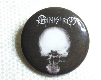 Vintage Early 90s Ministry - The Mind Is a Terrible Thing to Taste Album (1989) Pin / Button / Badge