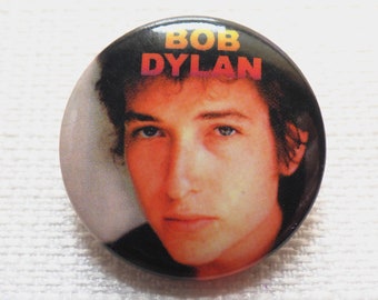 Vintage 80s Bob Dylan - Pin / Button / Badge